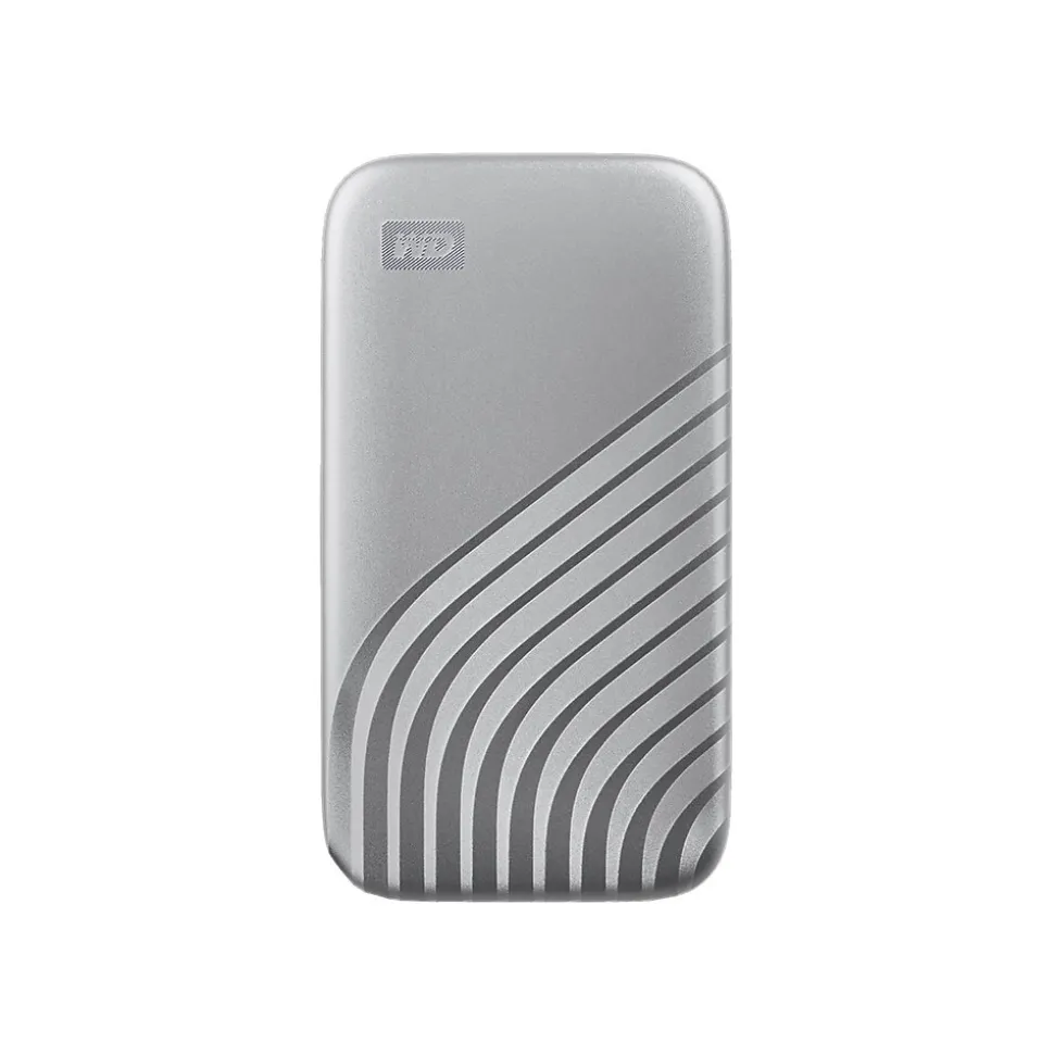 WD My Passport 2TB USB 3.2 External Solid-State Drive, Silver (WDBAGF0020BSL-WESN)