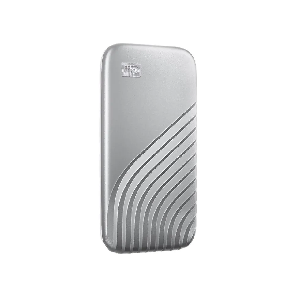 WD My Passport 2TB USB 3.2 External Solid-State Drive, Silver (WDBAGF0020BSL-WESN)