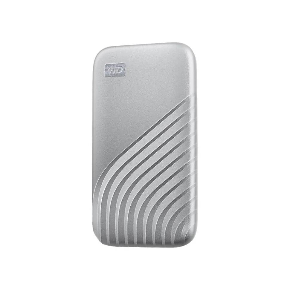 WD My Passport 2TB USB 3.2 External Solid-State Drive, Silver (WDBAGF0020BSL-WESN)