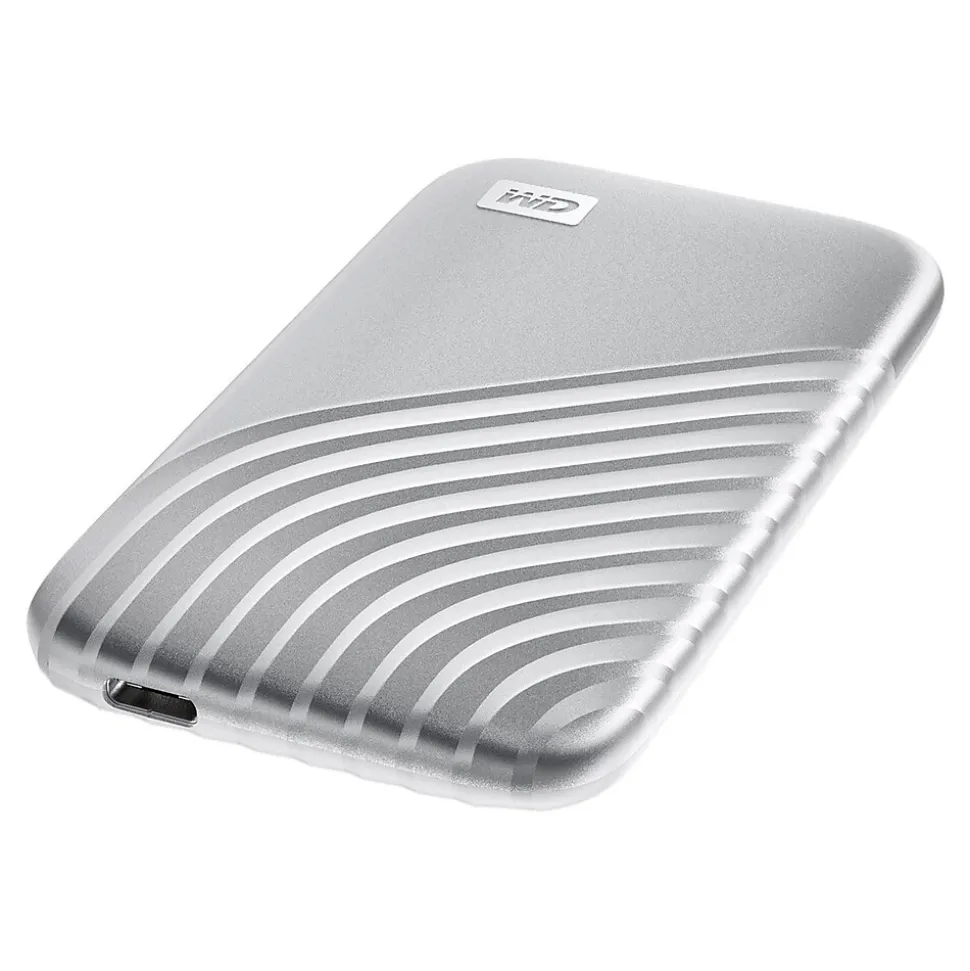 WD My Passport 2TB USB 3.2 External Solid-State Drive, Silver (WDBAGF0020BSL-WESN)