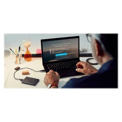 WD My Passport 4TB USB 3.2 Gen 1 External Hard Drive, Sky (WDBPKJ0040BBL-WESN)