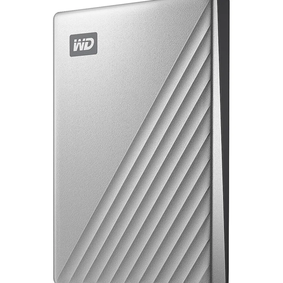 WD My Passport Ultra 1TB USB 3.0 External Hard Drive, Silver (WDBC3C0010BSL-WESN)