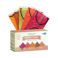 WeCare Disposable Face Masks, Assorted Sunset Tones, 50/Pack (WMN100134)