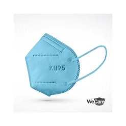 WeCare Disposable KN95 Face Mask, Adult, Blue, 20 Masks/Box, 3 Boxes/Pack (TBN203225)