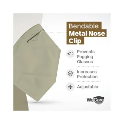 WeCare Disposable KN95 Face Masks, One Size, Assorted Earth Tones, 20/Pack, 3 Packs/Carton (TBN203258)