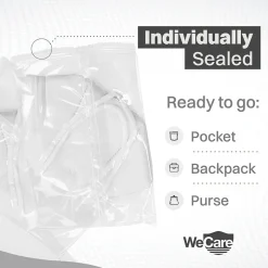 WeCare KN95 Disposable Face Mask, Adult, White, 20/Pack (WMN100002)