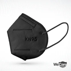 WeCare KN95 Disposable Face Mask, Adult, Black, 20 Masks/Box, 3 Boxes/Pack (TBN202934)