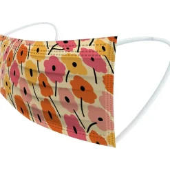 WeCare 3-ply Disposable Face Masks, Individually Wrapped, Adult, Assorted Spring Prints, 50/Box (WMN100079)