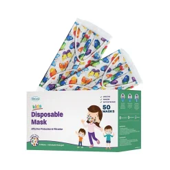 WeCare 3-ply Disposable Face Mask, Individually Wrapped, Kids, Butterfly, 50/Box (WMN100075)
