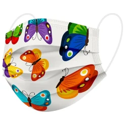 WeCare 3-ply Disposable Face Mask, Individually Wrapped, Kids, Butterfly, 50/Box (WMN100075)