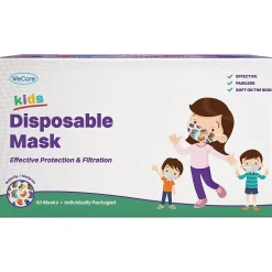 WeCare 3-ply Disposable Face Mask, Individually Wrapped, Kids, Butterfly, 50/Box (WMN100075)