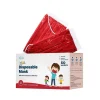 WeCare 3-ply Disposable Face Mask, Kids, Red, 50/Box (WMN100029)