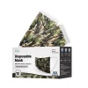 WeCare 3-ply Disposable Face Mask, Individually Wrapped, Adult, Green Camo, 50/Box (WMN100019)