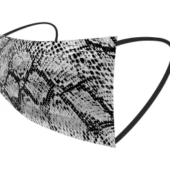 WeCare 3-ply Disposable Face Masks, Individually Wrapped, Adult, Assorted Snakeskin Prints, 50/Box (WMN100077)