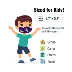 WeCare 3-ply Disposable Face Mask, Kids, Purple, 50/Box (WMN100043)