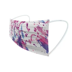 WeCare 3-ply Disposable Face Masks, Individually Wrapped, Kids, Multicolor, 50/Box (WMN100084)