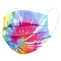 WeCare 3-ply Disposable Face Mask, Adult, Tie-Die, 50/Box (WMN100017)