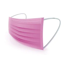 WeCare 3-ply Disposable Face Mask, Individually Wrapped, Adult, Hot Pink, 50/Box (WMN100007)