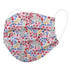 WeCare 3-ply Disposable Face Mask, Adult, Flowers, 50/Pack (WMN100106)