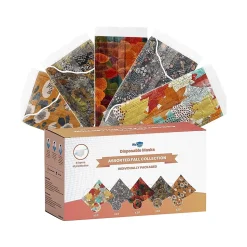 WeCare 3-ply Disposable Face Masks, Adult, Assorted Fall Designs, 50/Box (WMN100114)