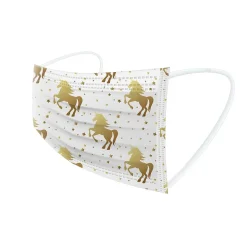 WeCare 3-ply Disposable Face Masks, Kids, Assorted Unicorn Designs, 50/Box (WMN100117)