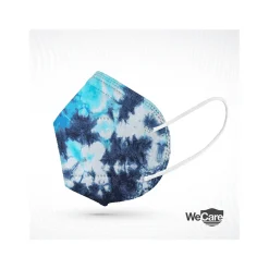 WeCare Tie Dye Disposable KN95 Fabric Face Masks, One Size, Assorted Colors, 20/Pack, 3 Packs/Carton (TBN203259)