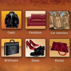 Weiman 1-Ply Leather Wipes, Lemon Scent, 30 Wipes/Tub (91)