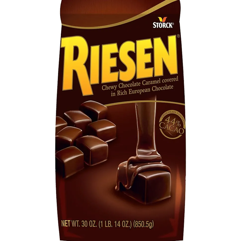 Werther's Original Carmel Hard Candies and Riesen Carmel Chocolates, 30 oz (600-00285)