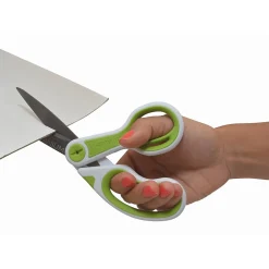 Westcott CarboTitanium 8" Multi-Purpose/Heavy Duty Scissor, Blunt Tip, Green/White (17444)