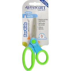 Westcott For Kids 5" Stainless Steel Kid's Scissors, Pointed Tip, Assorted Colors, 4/Bundle (ACM14596)