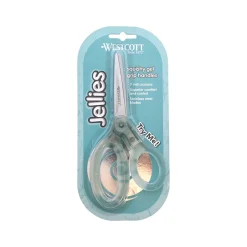 Westcott Jellies 7" Stainless Steel Kid's Scissors, Blunt Tip, Assorted Colors (67510)