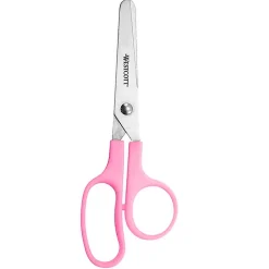 Westcott Kleencut 5" Kids Stainless Steel Scissors, Blunt Tip, Assorted Colors, 12/Pack (ACM42516-12)