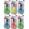 Westcott School Left-Handed 5" Kids Stainless Steel Scissors, Assorted Colors, Pack of 6 (ACM13178-6)