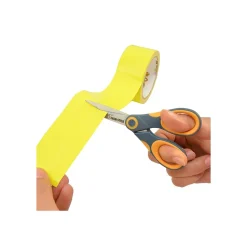 Westcott Titanium Bonded 5" Non-Stick Titanium Multi-Purpose/Heavy Duty Scissor, Pointed Tip, Gray/Yellow (14881)