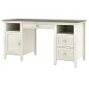 Whalen Abington 60"W Wood Computer Desk, Dusty Aged Oak/Antique White (SPUS-ABTD)