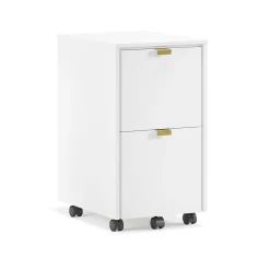 Whalen Breenly 2-Drawer Mobile Vertical File Cabinet, Letter/Legal Size, 28