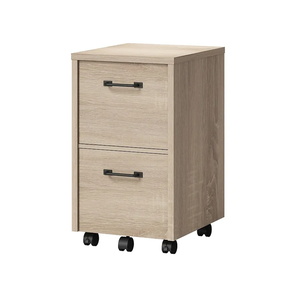 Whalen Dulzura 2-Drawer Mobile Vertical File Cabinet, Letter/Legal Size, 29.25"H x 17"W x 20"D, Warm Brown (SPUS-DZMF-LBM)