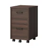Whalen Dulzura 2-Drawer Mobile Vertical File Cabinet, Letter/Legal Size, 29.25"H x 17"W x 20"D, Dark Brown (SPUS-DZMF-DBM)