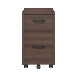 Whalen Dulzura 2-Drawer Mobile Vertical File Cabinet, Letter/Legal Size, 29.25"H x 17"W x 20"D, Dark Brown (SPUS-DZMF-DBM)