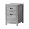 Whalen Fallbrook 2-Drawer Vertical File Cabinet, Letter/Legal Size, 26.25"H x 17"W x 20"D, Smoked Ash (SPUS-FBSF-GM)