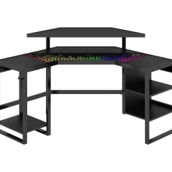 Whalen Leet LevelUp 53"W Corner Desk, Onyx (SPLS-LTCGD)
