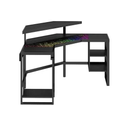 Whalen Leet LevelUp 53"W Corner Desk, Onyx (SPLS-LTCGD)