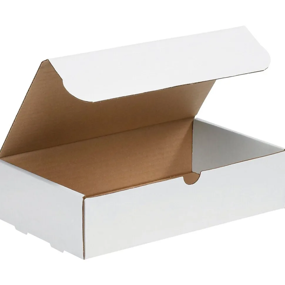 White Corrugated Mailers, 11" x 6-1/2" x 2-3/4", 50/Bundle