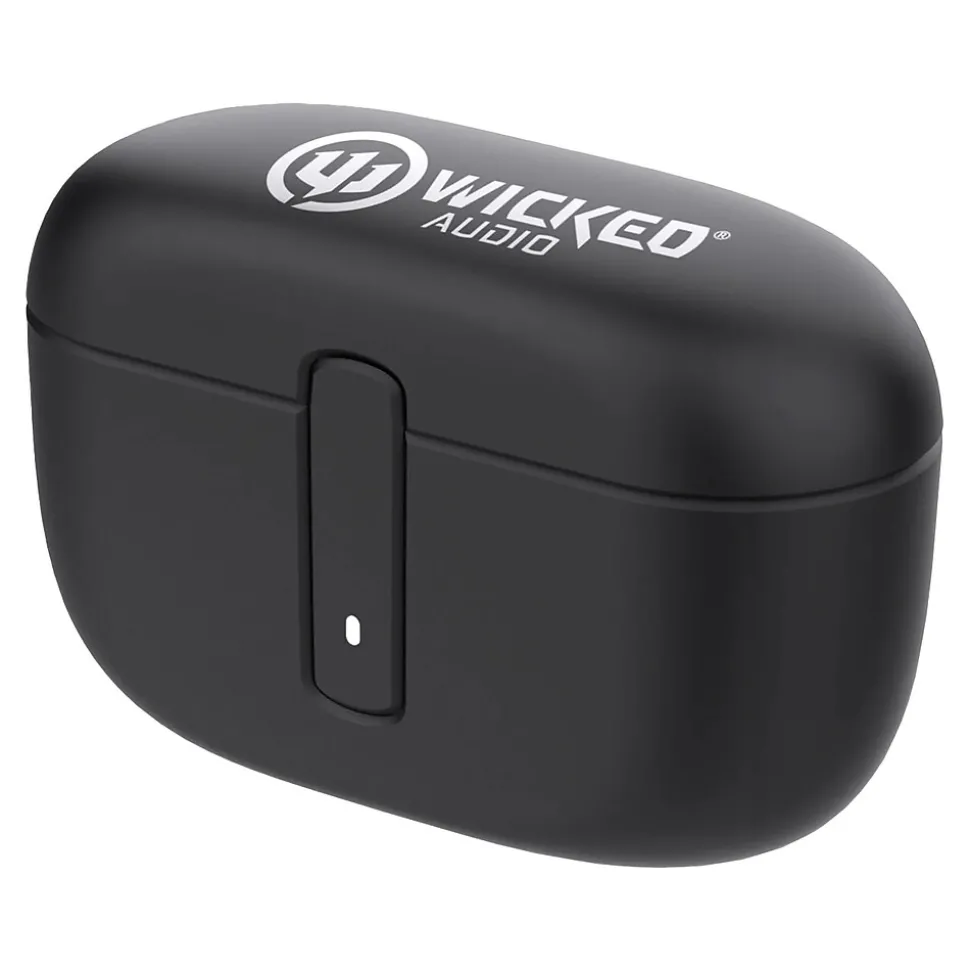 Wicked Audio Mojo 800 Wireless Active Noise Canceling Earbud Headphones, Bluetooth, Black (WI-TW4850)