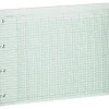 Wilson Jones Columnar Sheets, Ledger Paper, Ruled, 30 Lines, 20 Columns, Green Paper, 9 1/4" x 11 7/8", 100/Pk