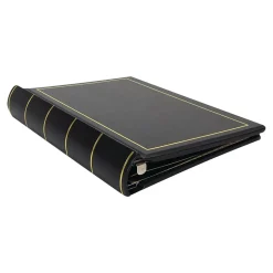 Wilson Jones Minute Record Book, 9.3"W x 11.6"H, Black, 250 Sheets/Book (W0395-11)