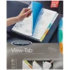 Wilson Jones View-Tab Dividers, 5-Tabs, 8.5" x 11", Assorted Colors, Set (W55565)