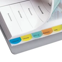 Wilson Jones® View-Tab® Transparent Dividers, 8-Tab Set, Multicolor (W55067)