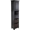 Winsome 20618 Cabinet with Baskets, Black