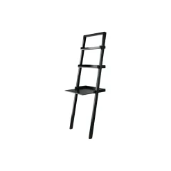 Winsome Bellamy 3-Shelf 69"H Leaning Bookcase, Black (29323)